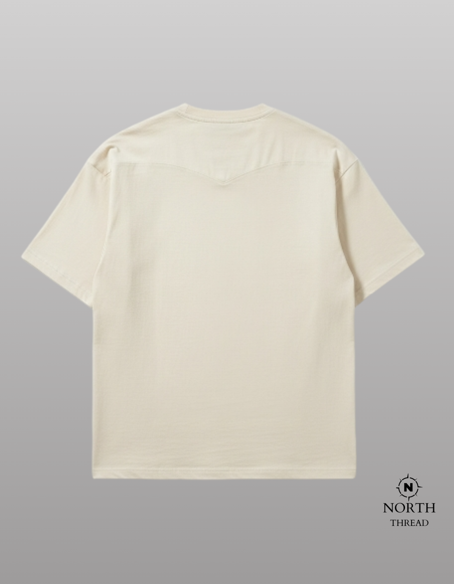 Zara Heavyweight tshirt-Creme