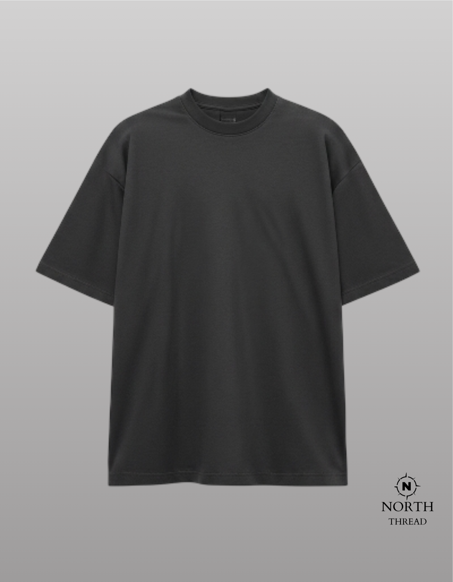 Zara Heavyweight tshirt-Charcoal gray