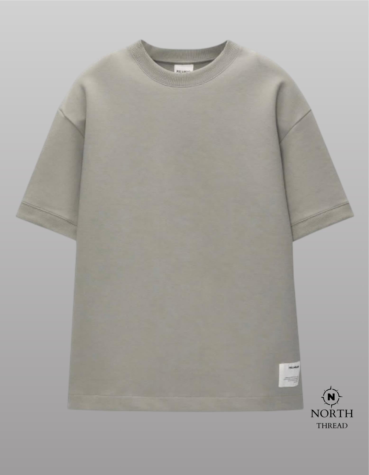 Pull&Bear Heavyweight tshirt-Sage green