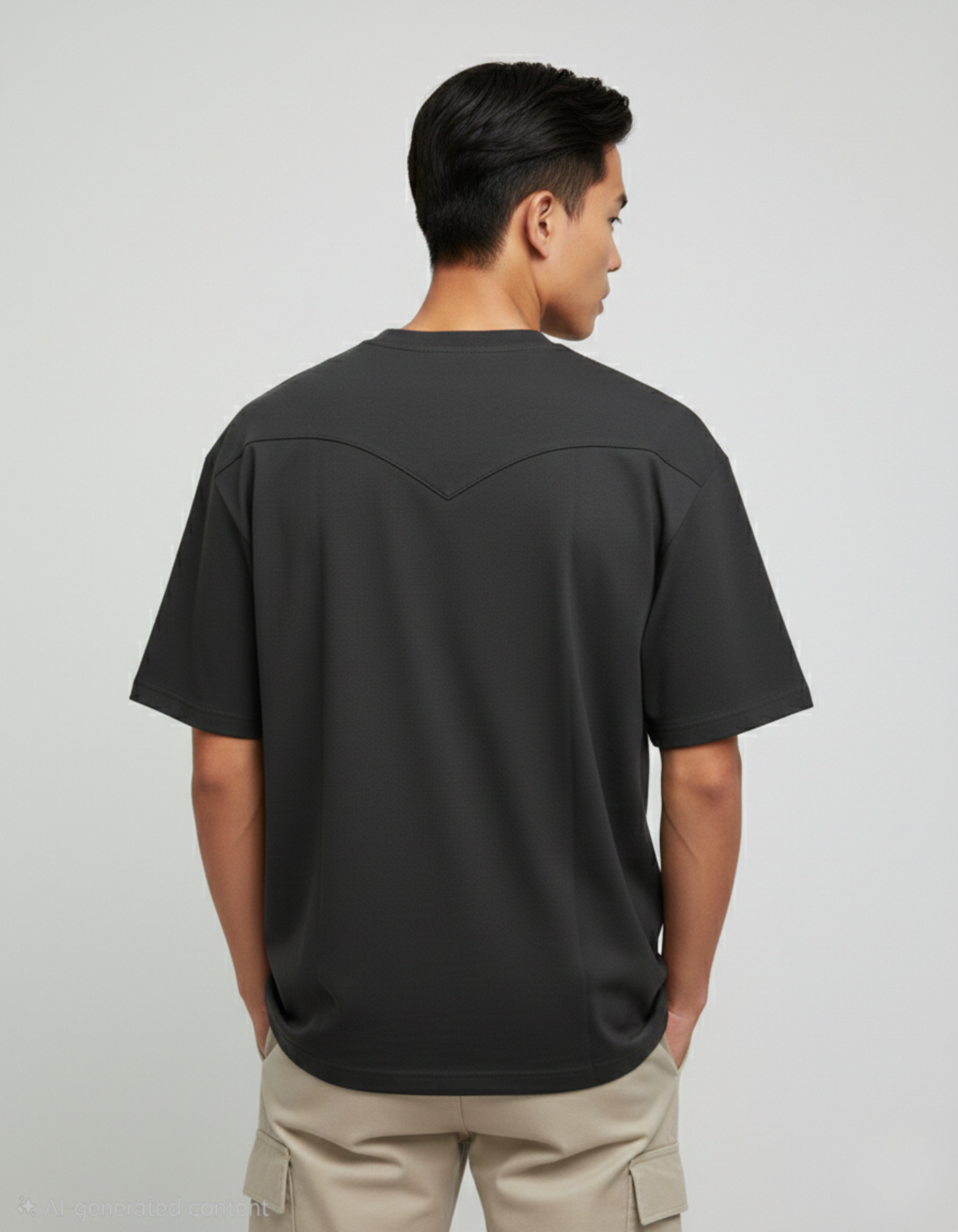 Zara Heavyweight tshirt-Charcoal gray