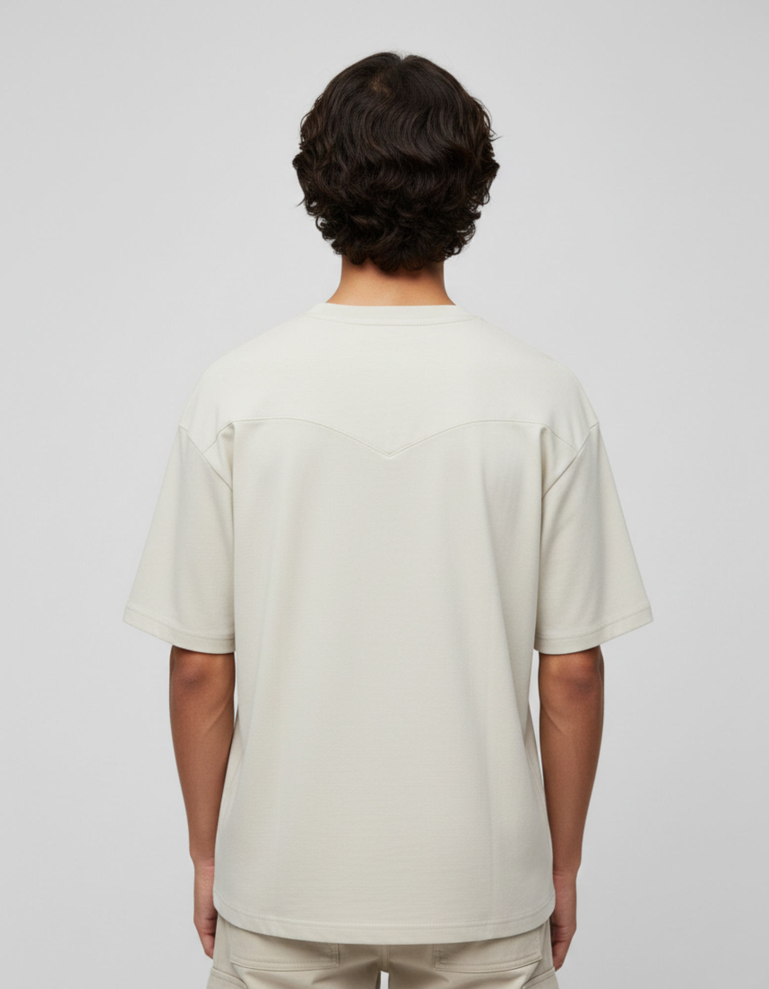 Zara Heavyweight tshirt-Creme