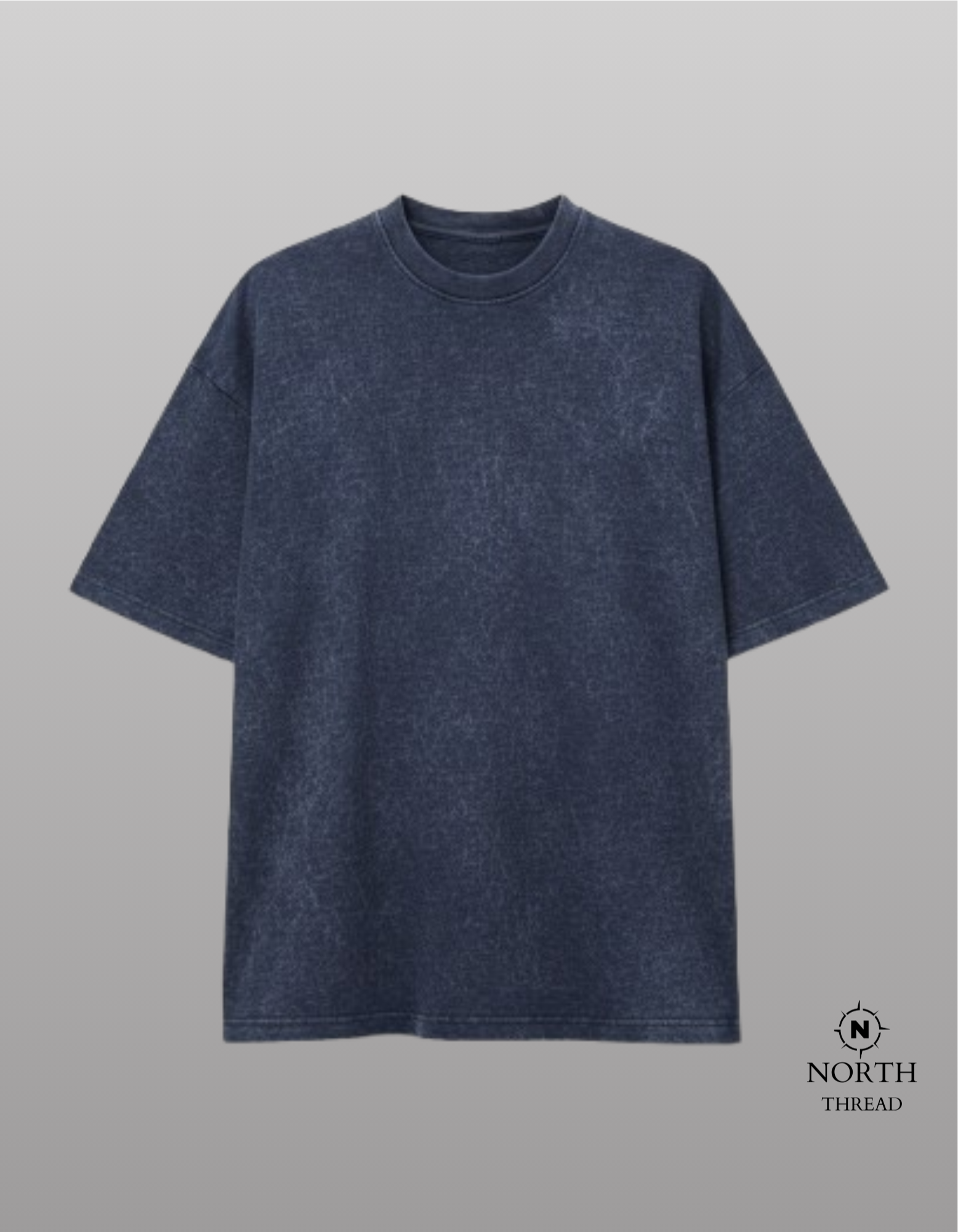 Zara Heavyweight tshirt-Dark blue Acidwash