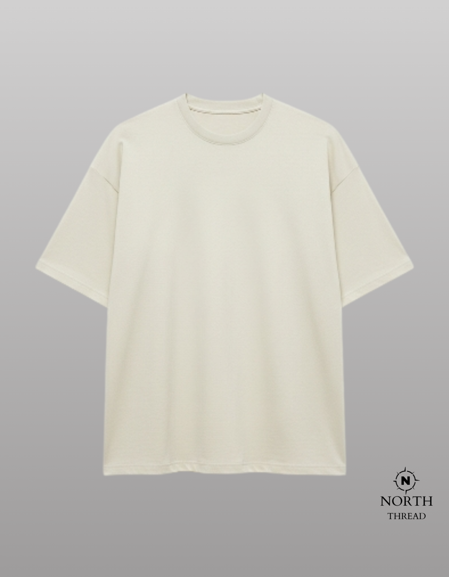 Zara Heavyweight tshirt-Creme
