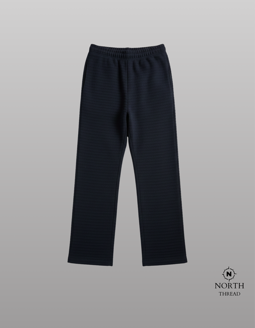 Bershka Heavyweight trouser-textured black
