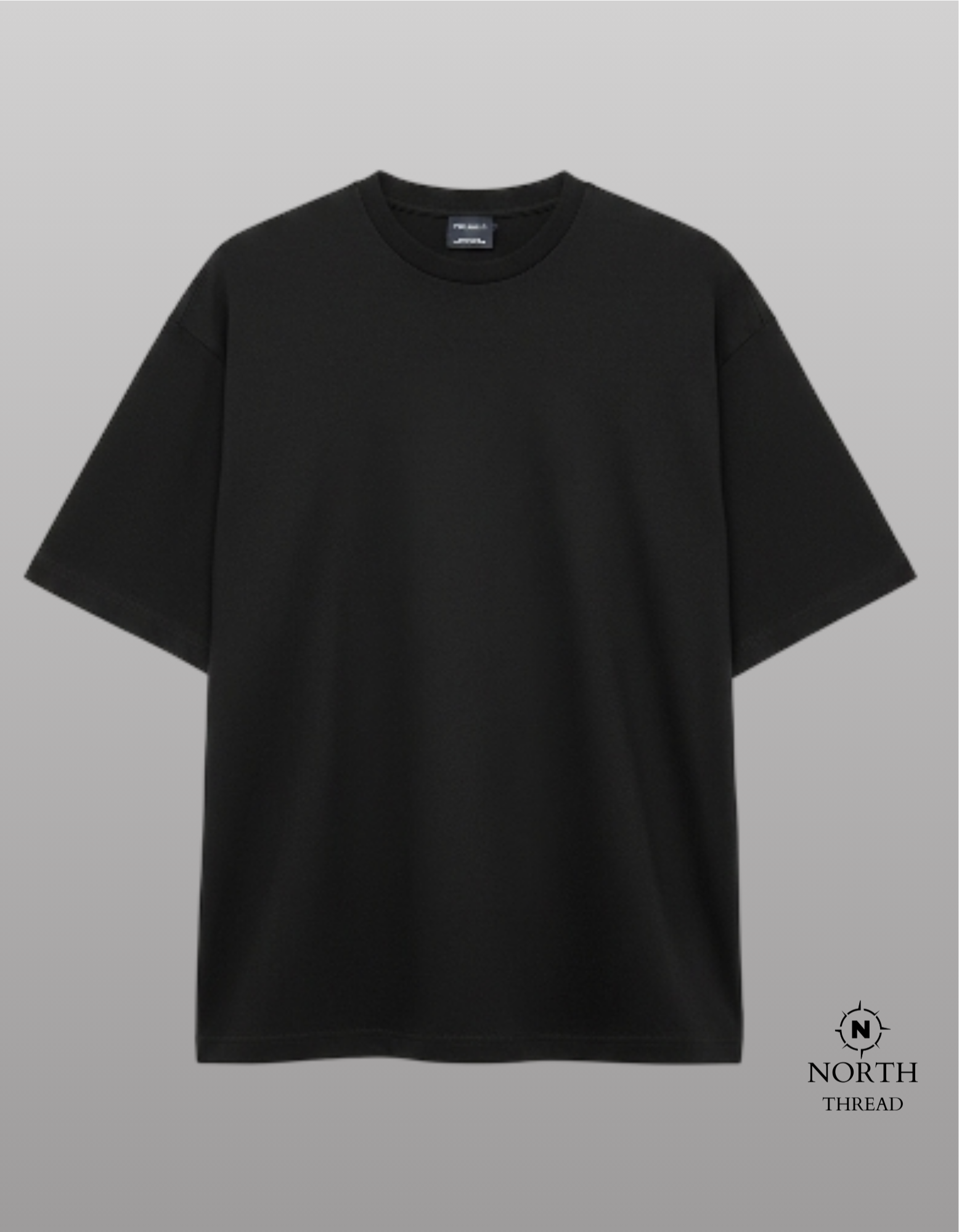 Pull&Bear Heavyweight tshirt-Black