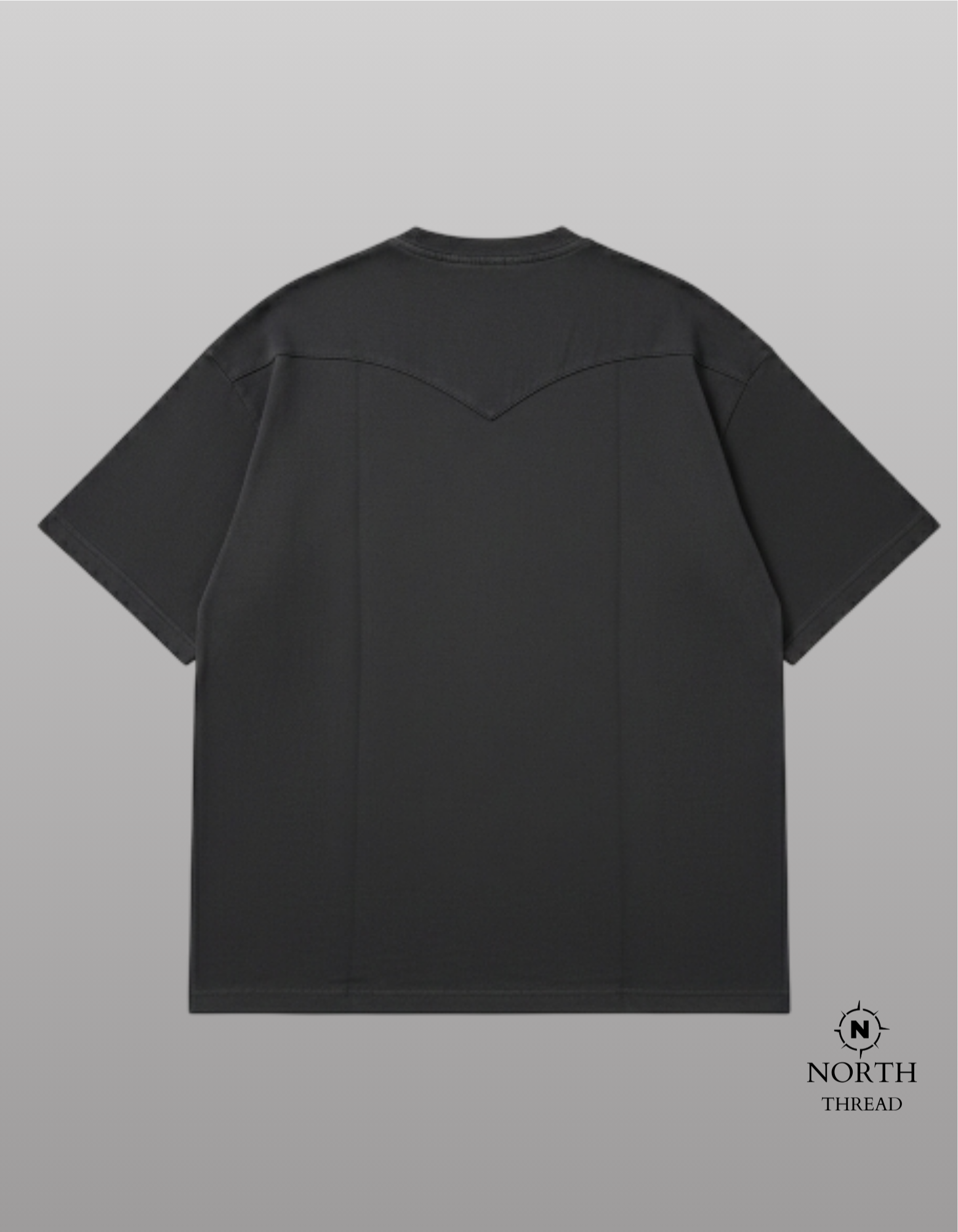 Zara Heavyweight tshirt-Charcoal gray